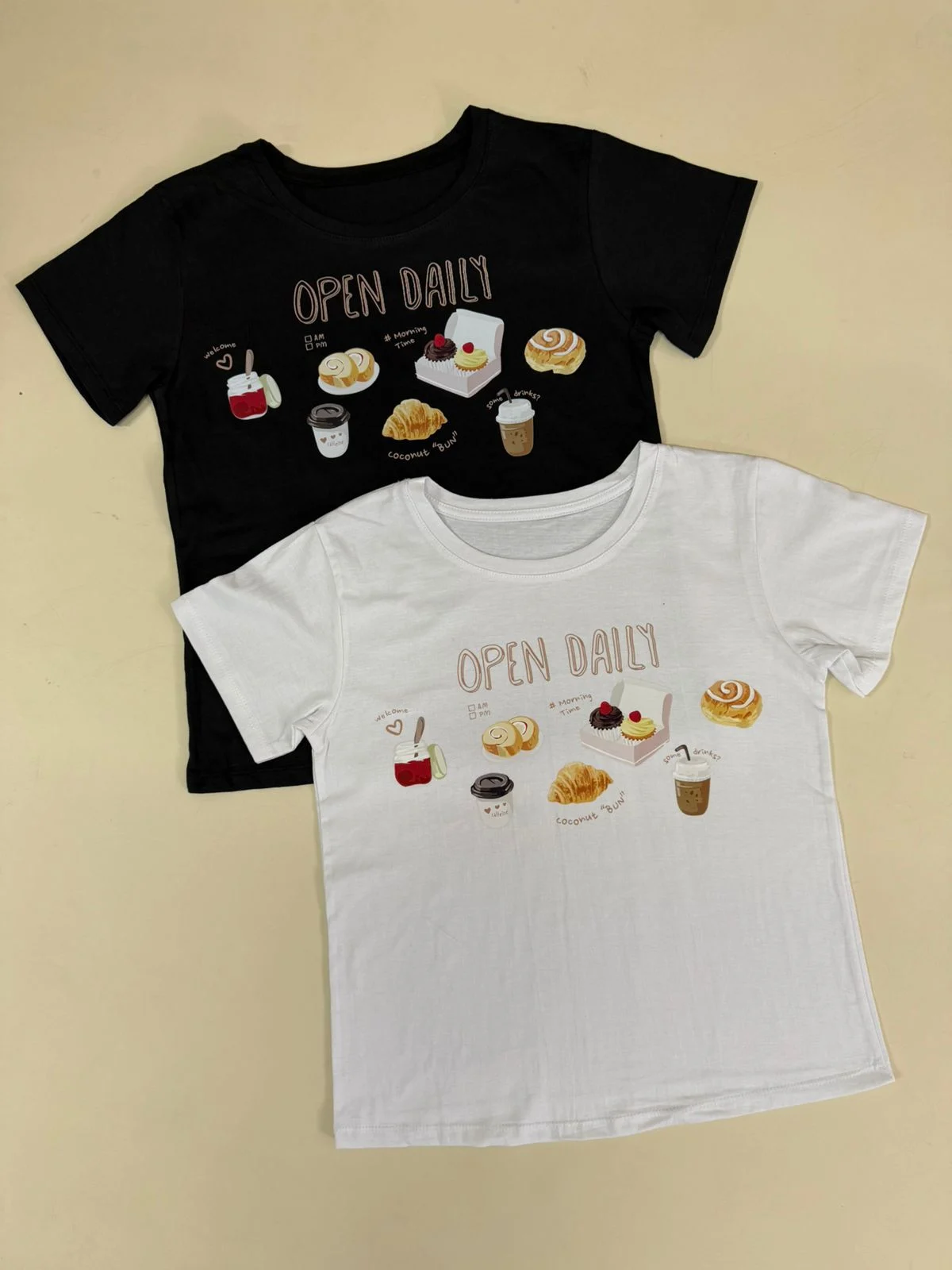 Remera estampa "OPEN DAILY" (Algodon)