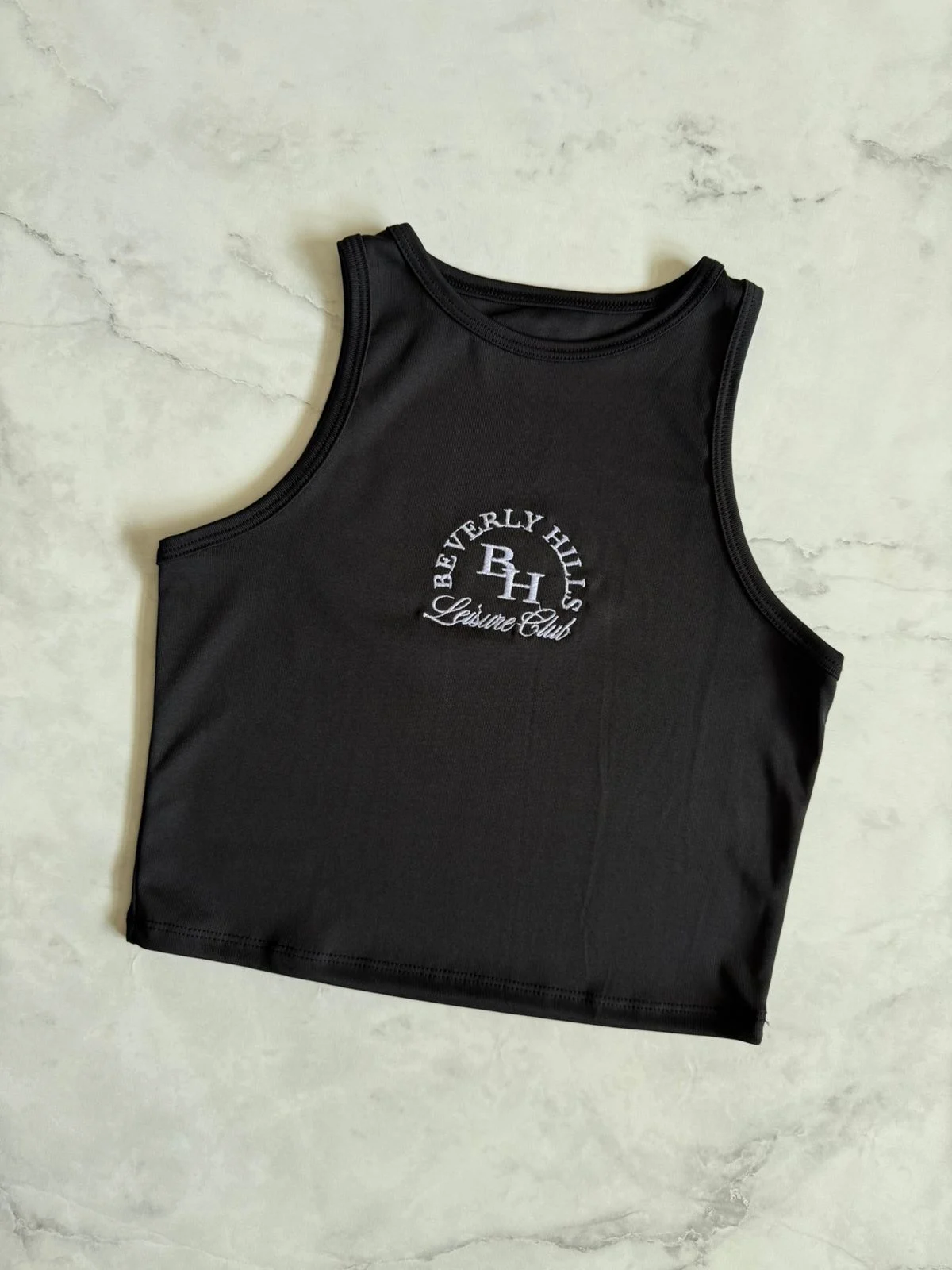 Musculosa bordado BEVERLY HILLS (Micro morley)