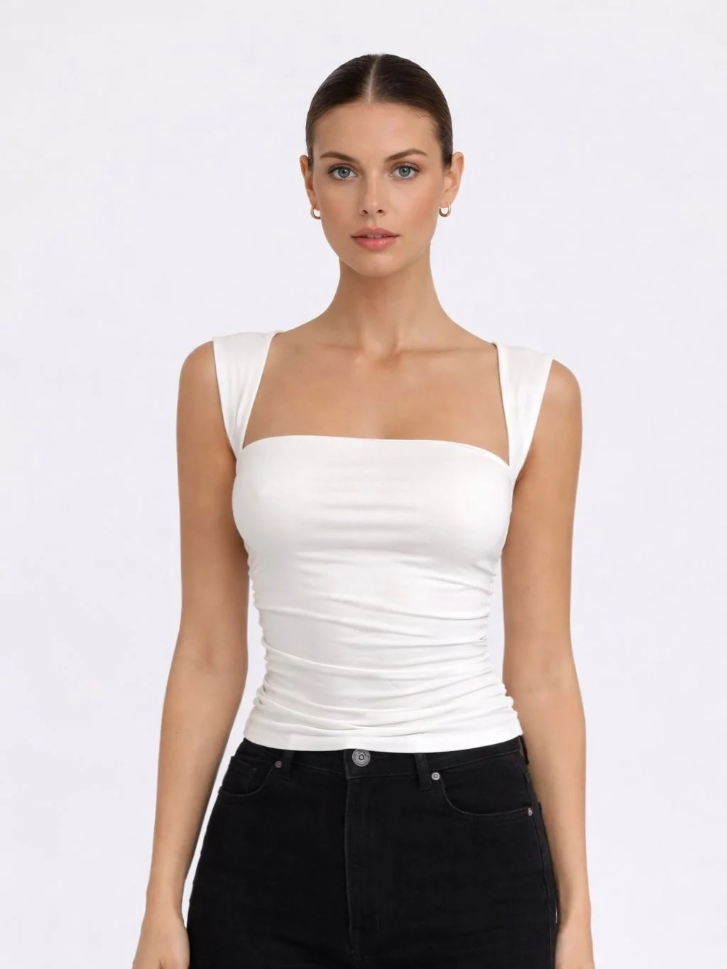 Musculosa PAOLA escote recto (Microfibra)