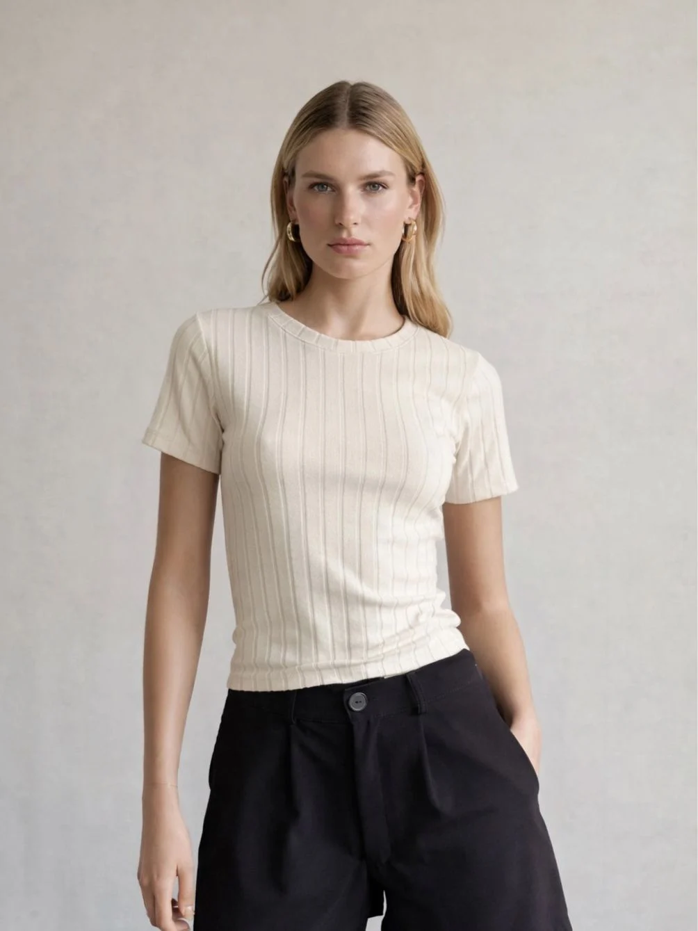 Remera “SUSANA” (Darlon Rib Melange)