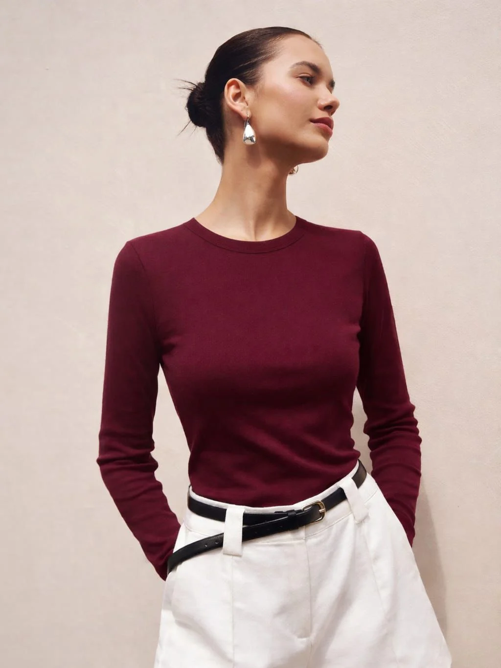 Camiseta manga larga BASICA (Supersoft)