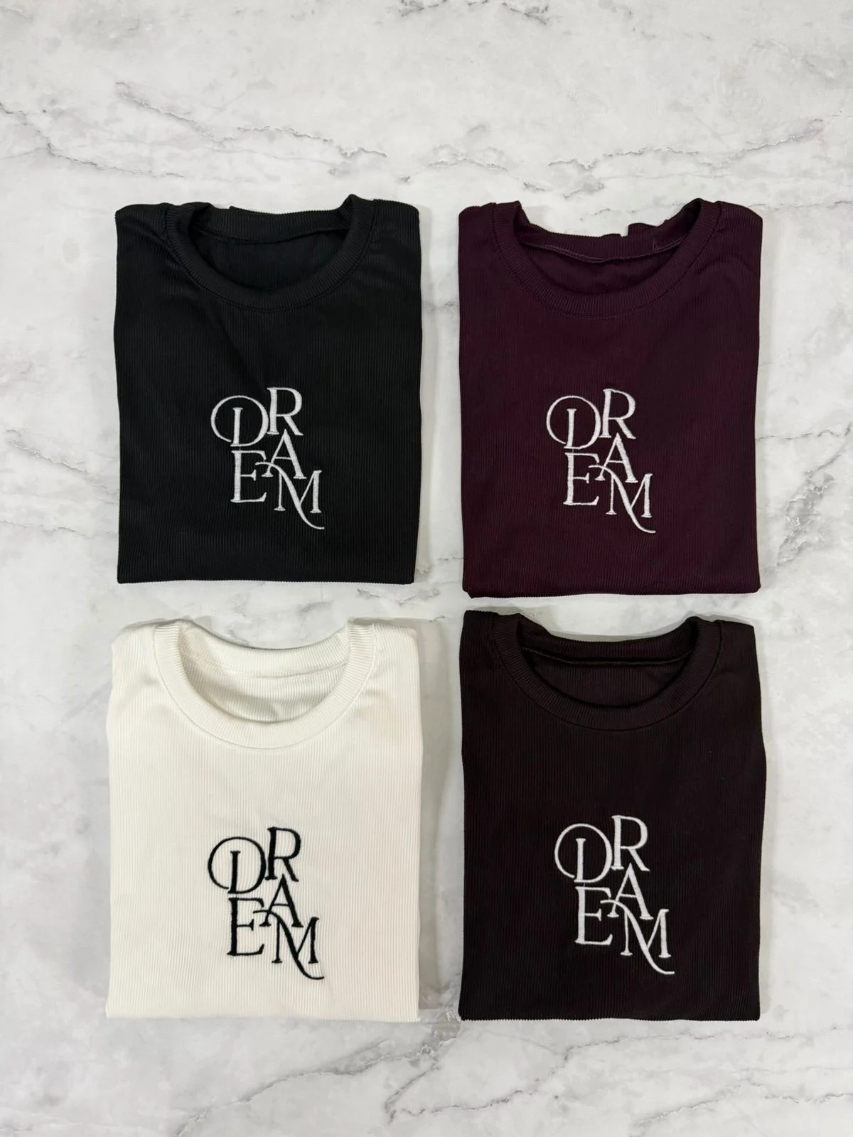 Camiseta manga larga bordado "DREAM" (Morley)