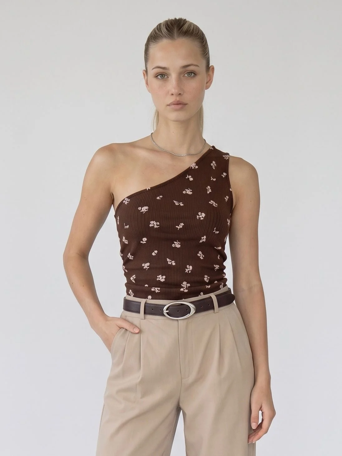 Musculosa UN HOMBRO (Morley florcitas)